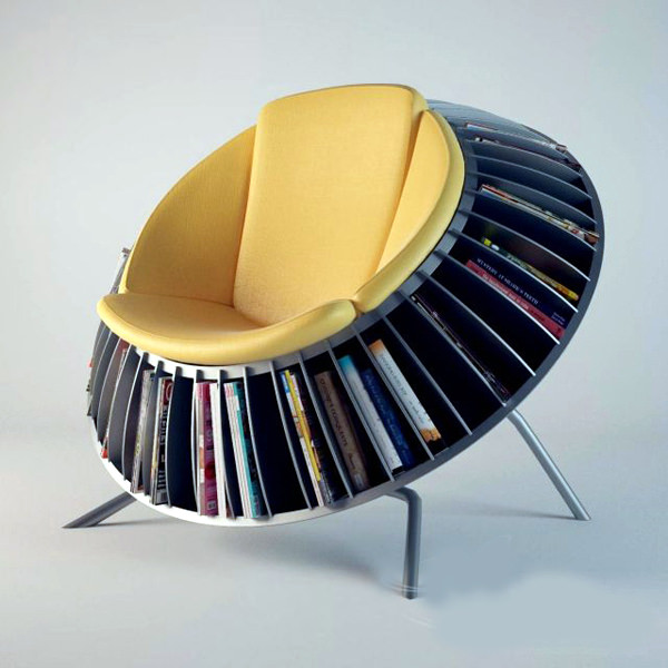 Une chaise-bibliothèque ?